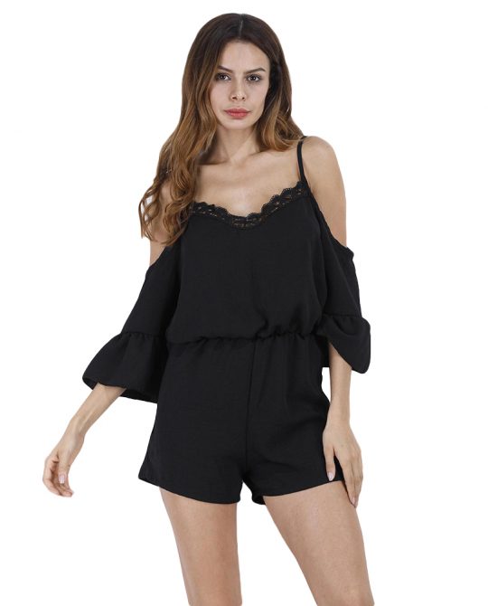 Summer Beach Flare Sleeve Jumpsuit