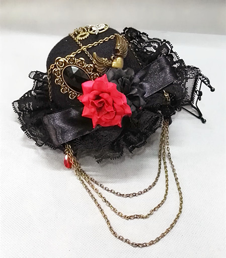 Victorian Vintage Mini Top Hat - Image 2