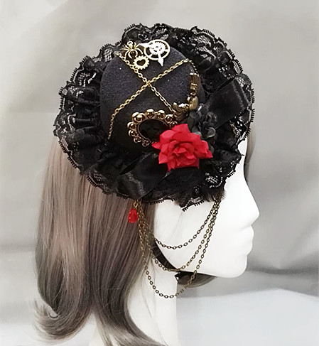 Victorian Vintage Mini Top Hat - Image 3