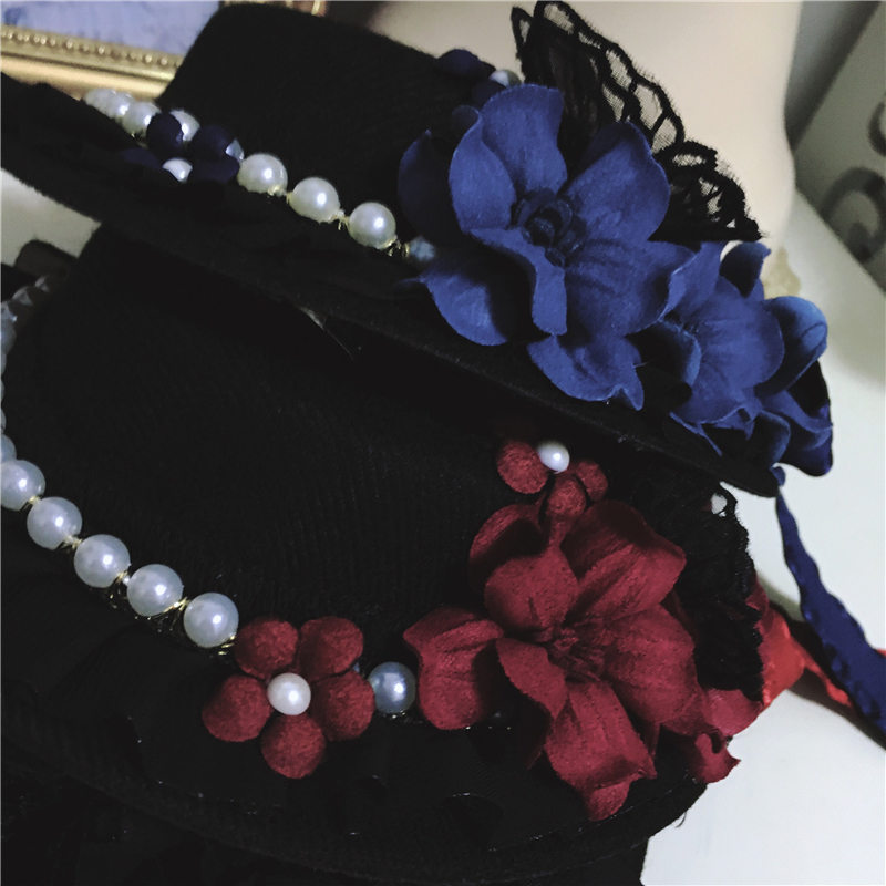 Elegant Flower & Pearl Mini Hat - Image 5