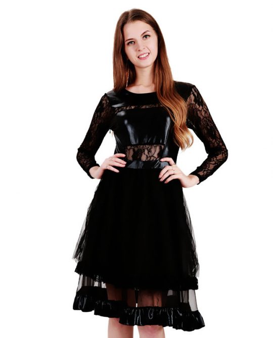 Elegant Vintage Wetlook Party Dress
