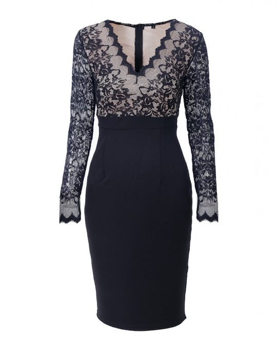 Gothic Tunics Lace Mini Party Dress