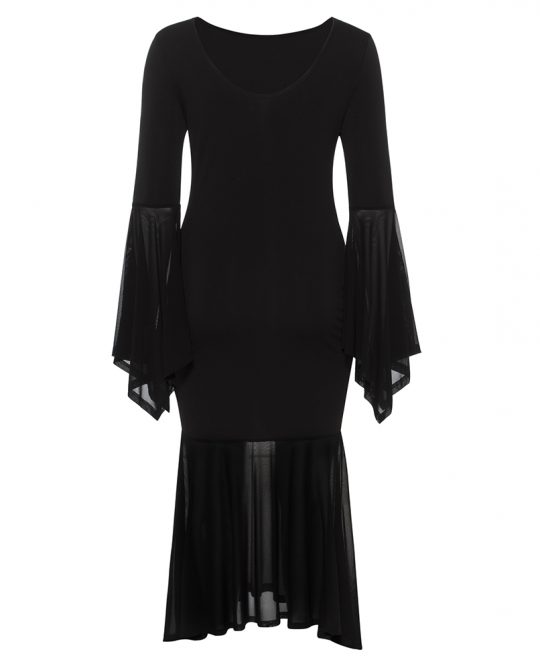 Gothic Maxi Casual Mermaid Dress