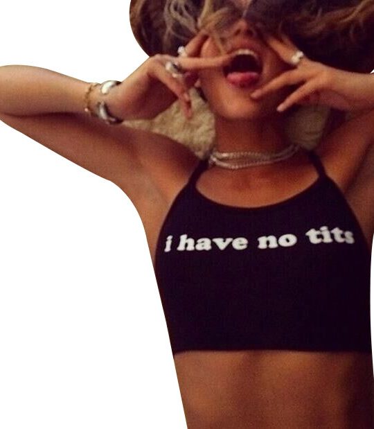 I Have No Tits Strapless Top