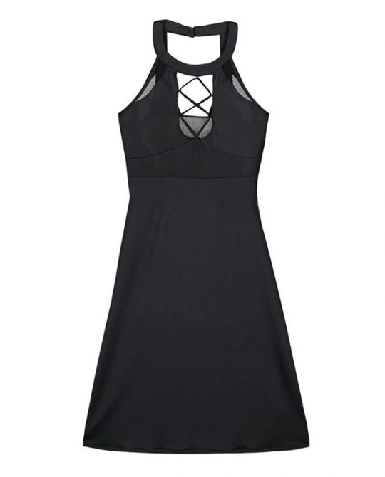 Summer Mesh Strap Mini Dress