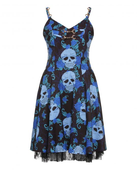 Gothic Lace Party Skull Dress