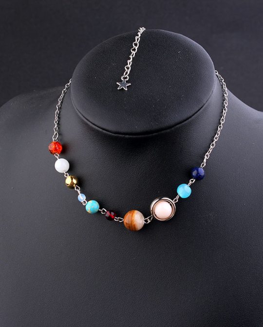 Natural Solar System Necklace