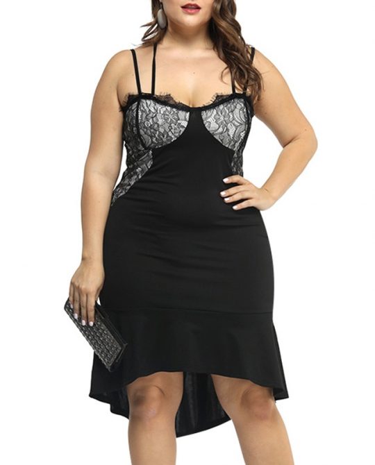 Lace Formal Backless Cocktail Dress