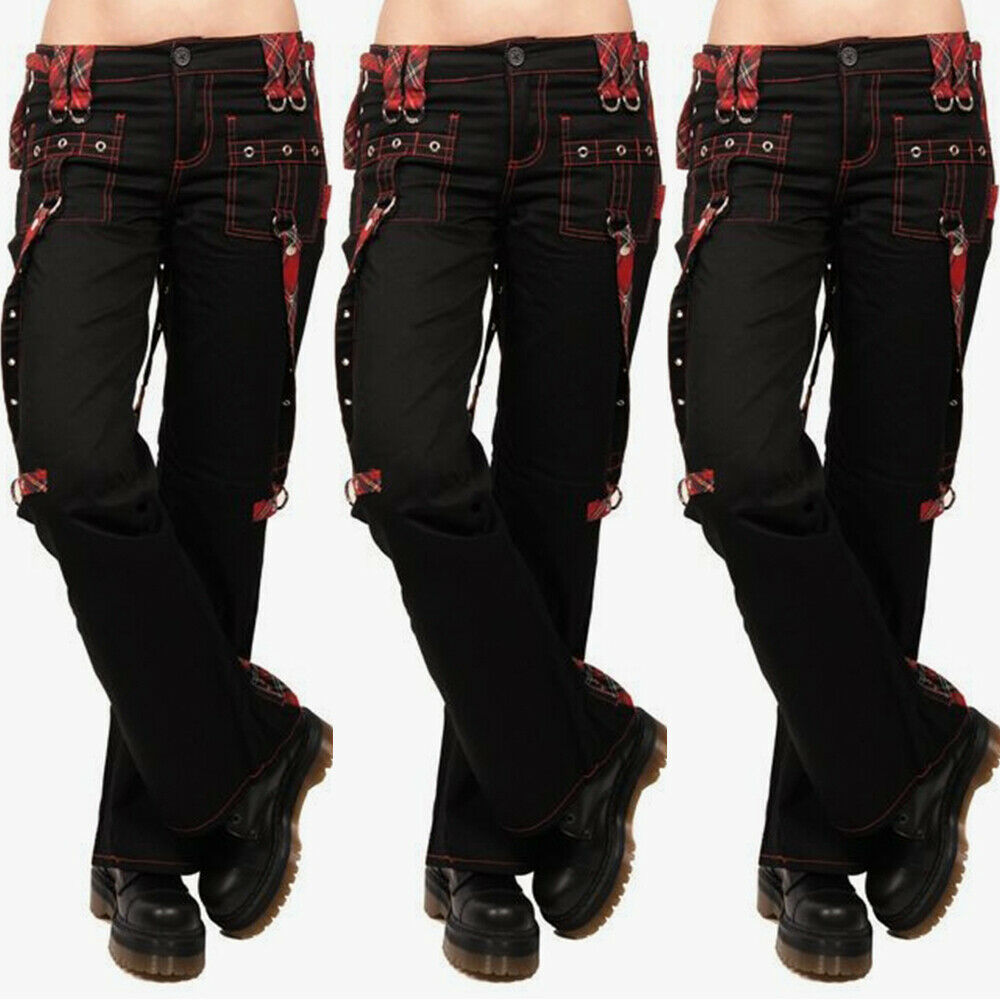 Gothic High Waist Cargo Pants