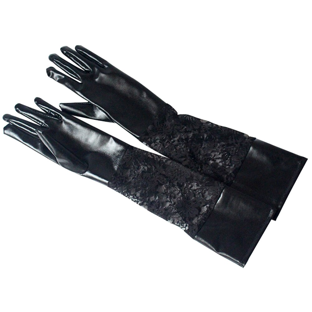 Lace Faux Long Gloves - Image 2