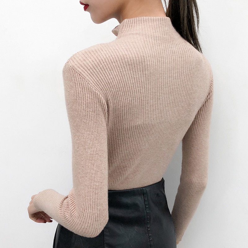 Gothic Zipper Spring Turtleneck Jumper - Image 3