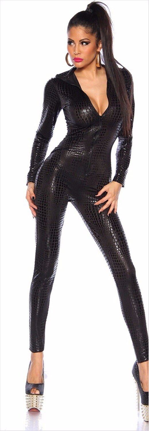Latex PVC Snake Jumpsuit - Image 2