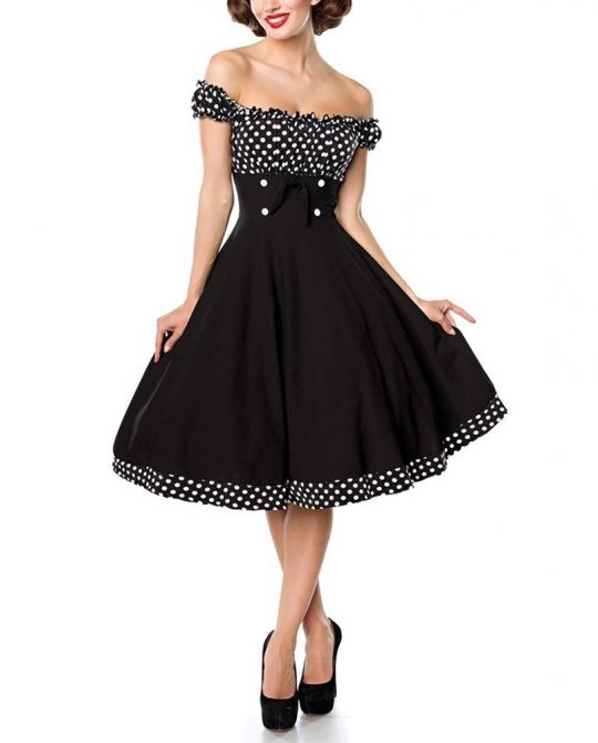 Vintage Summer Polka Dot Rockabilly Dress