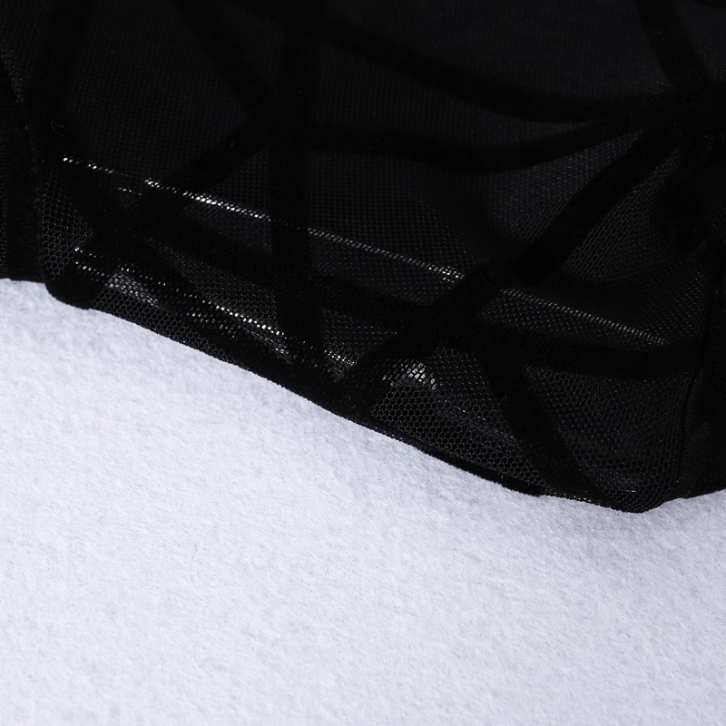 Gothic See-Through Mesh Jumpsuit - Image 2