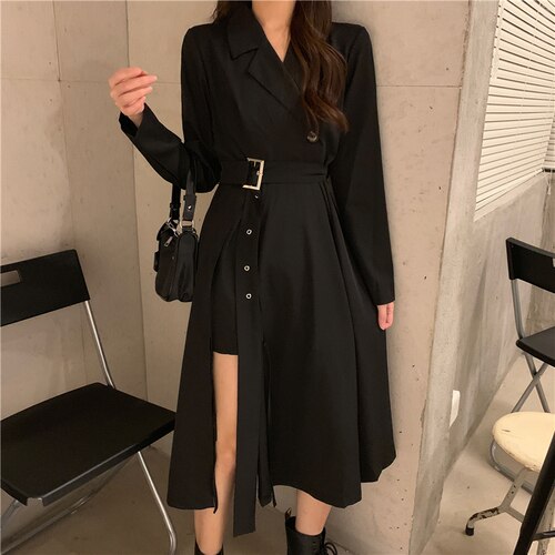 Long Sleeve Classy Vestidos Dress