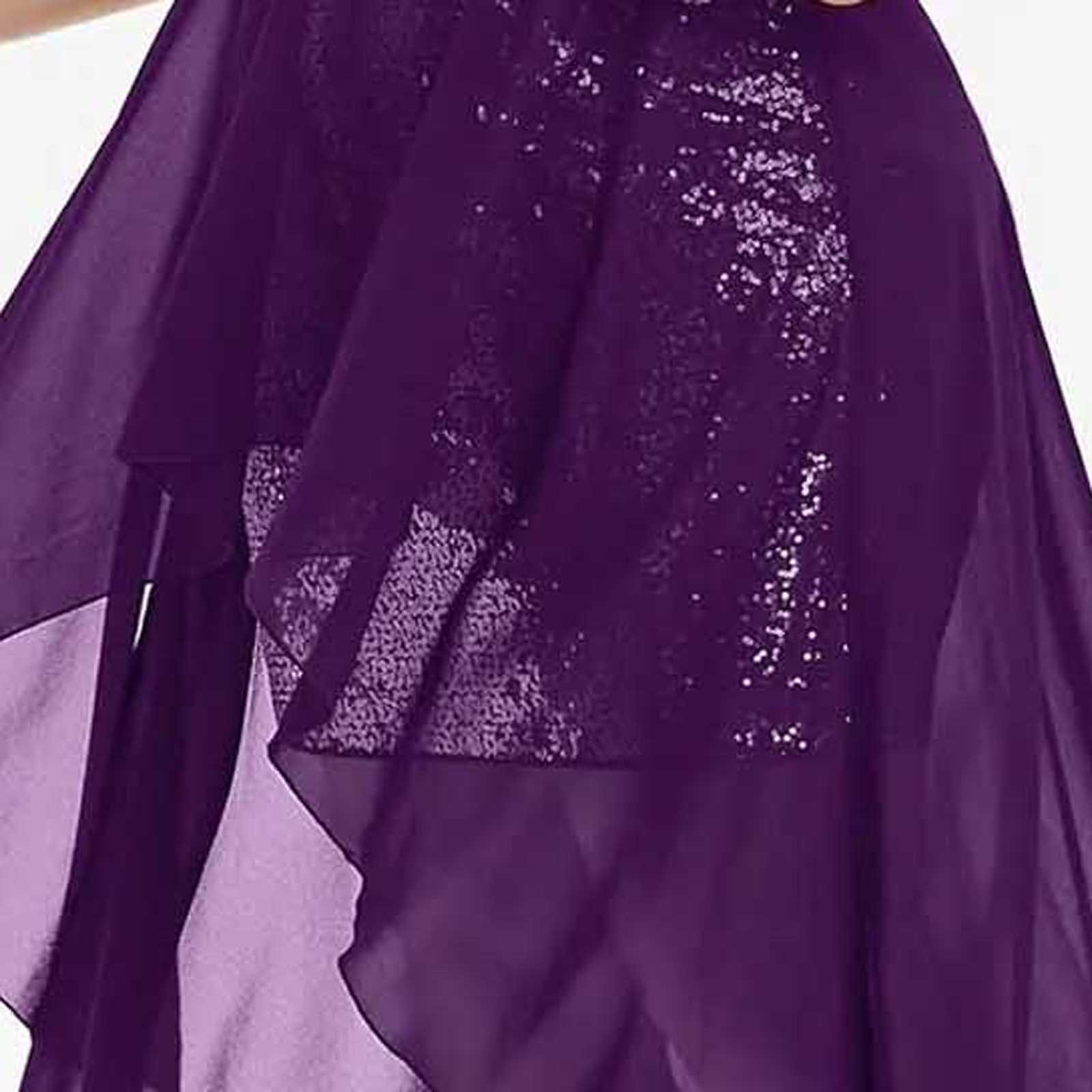 Sling Deep Sequin Loose Evening Dress - Image 5