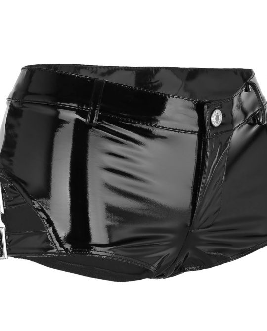 Gothic Latex Rave Mini Booty Shorts