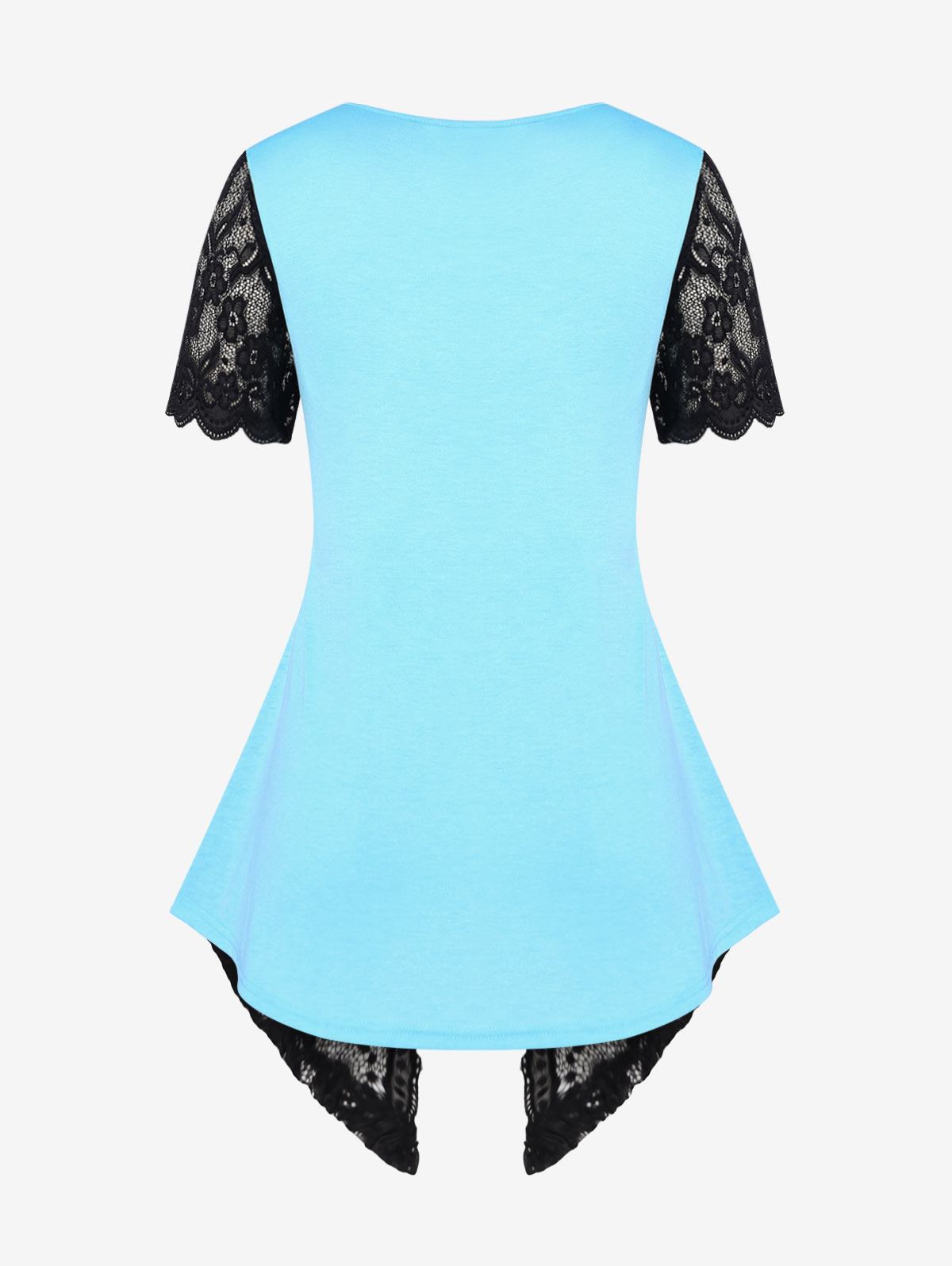 Gothic Crisscross High Lace Top - Image 3