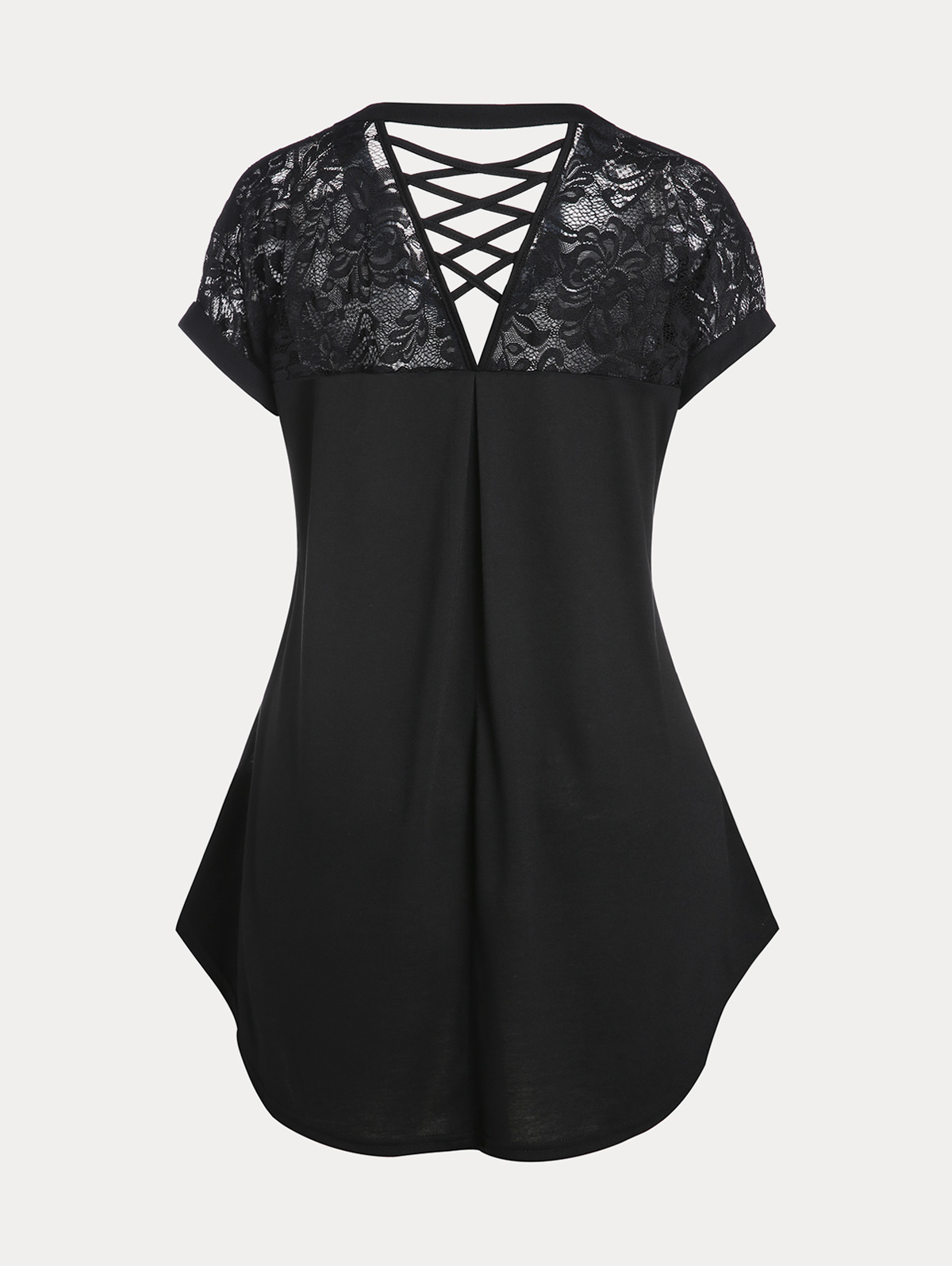 Gothic Crisscross High Lace Top - Image 5
