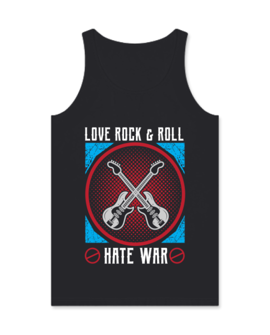 Love Rock & Roll, Hate War Tank Top