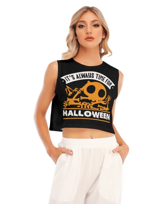 It's Always Time For Halloween Cropped Top