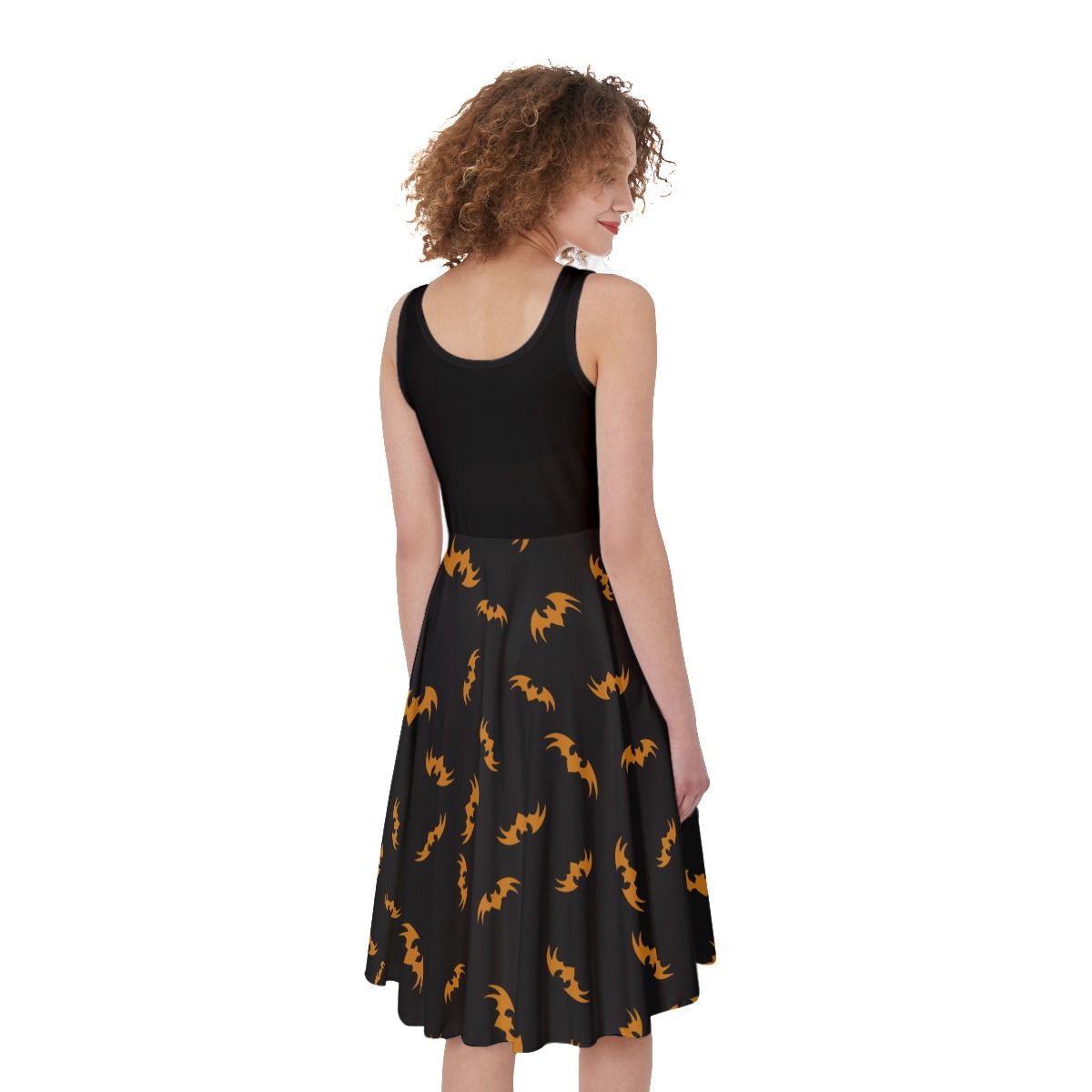 Mini Bat Sleeveless Dress - Image 4