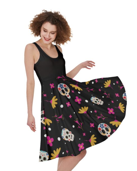 Colour Flower Skull Dress