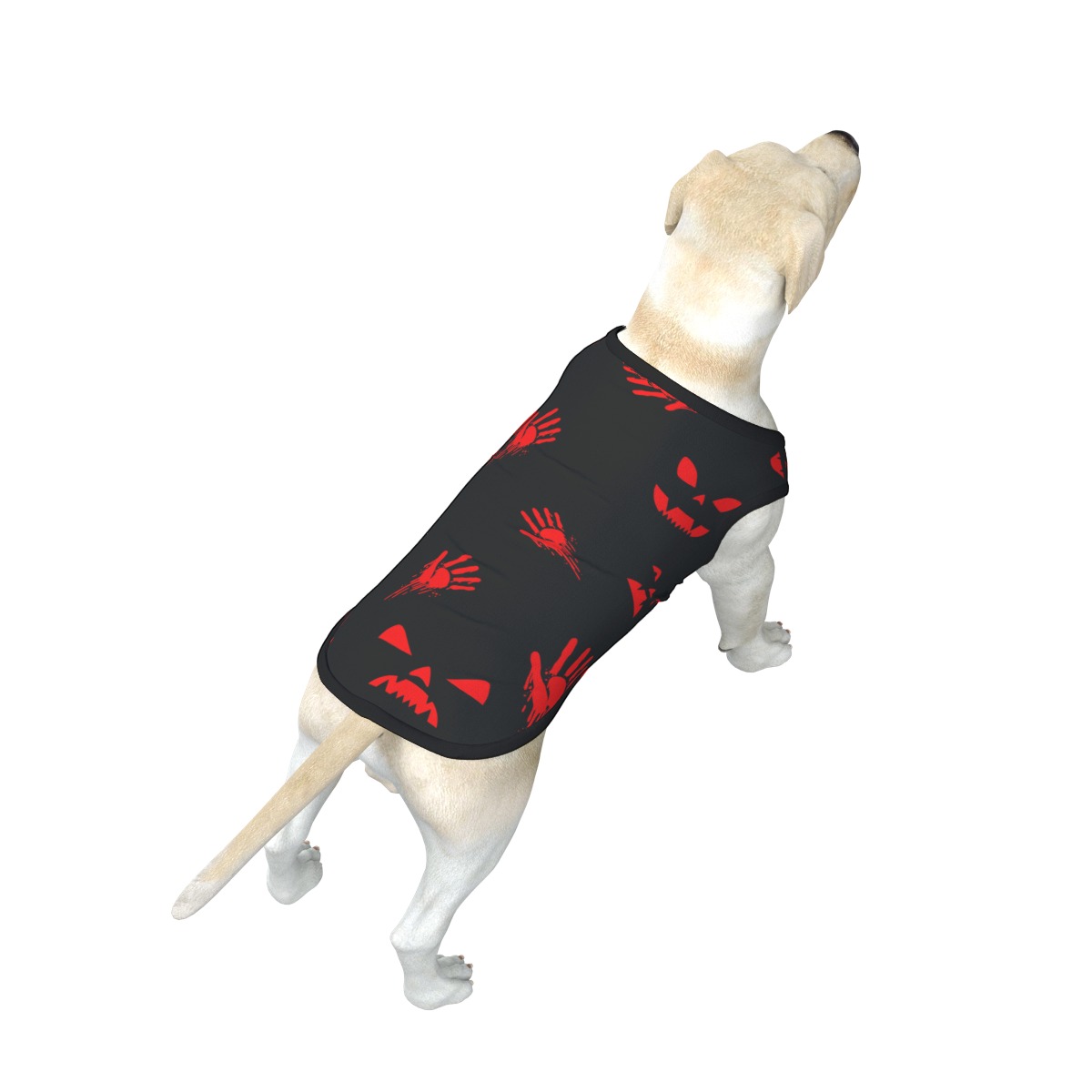 Ghost Face Hands Dog's Tank Top - Image 4