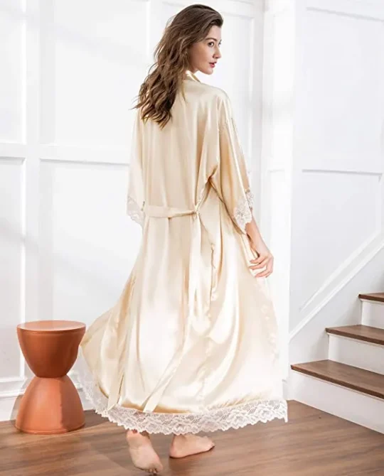 Alternative Silk Satin Long Robe