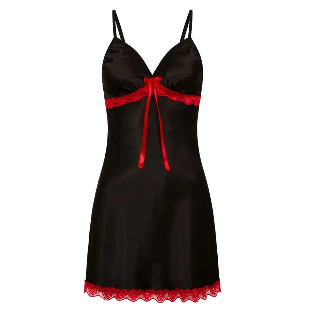 Lace Silk Satin Sexy Night Dress - Image 5