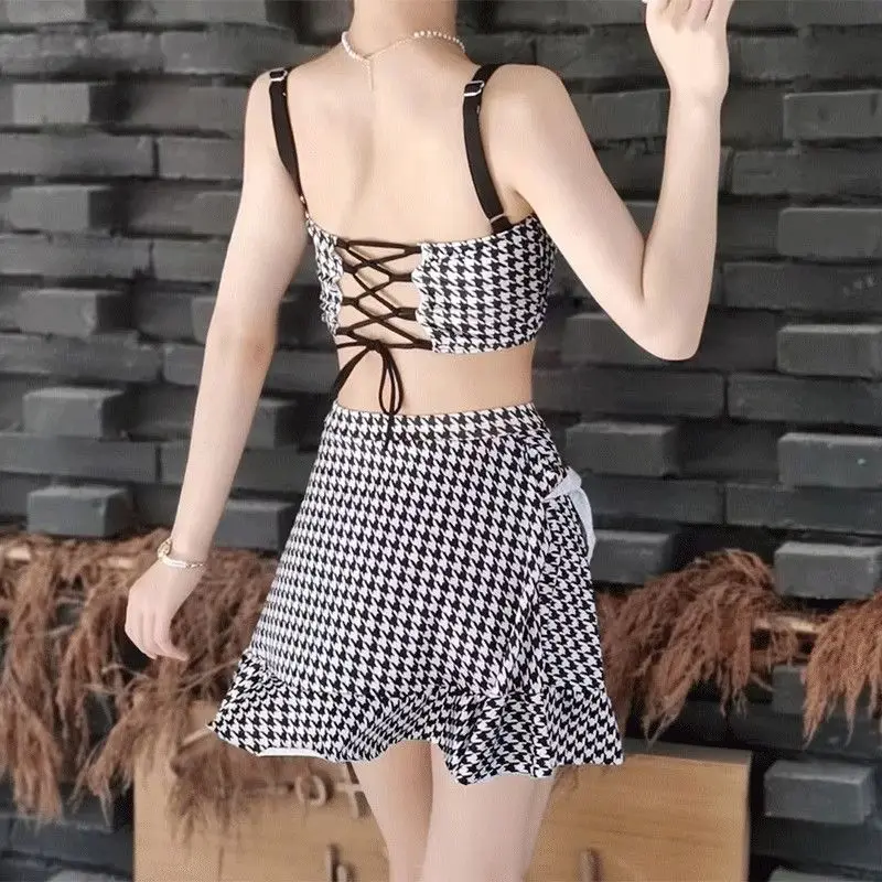 Korean Style High Waist Two Piece Swimwear - Image 4