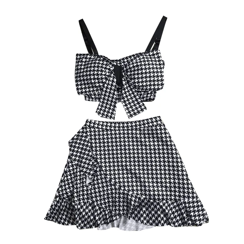 Korean Style High Waist Two Piece Swimwear - Image 5