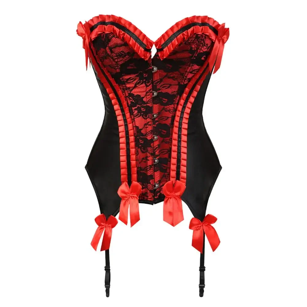 Gothic Lace Embroidery Carnival Evening Corset - Image 8