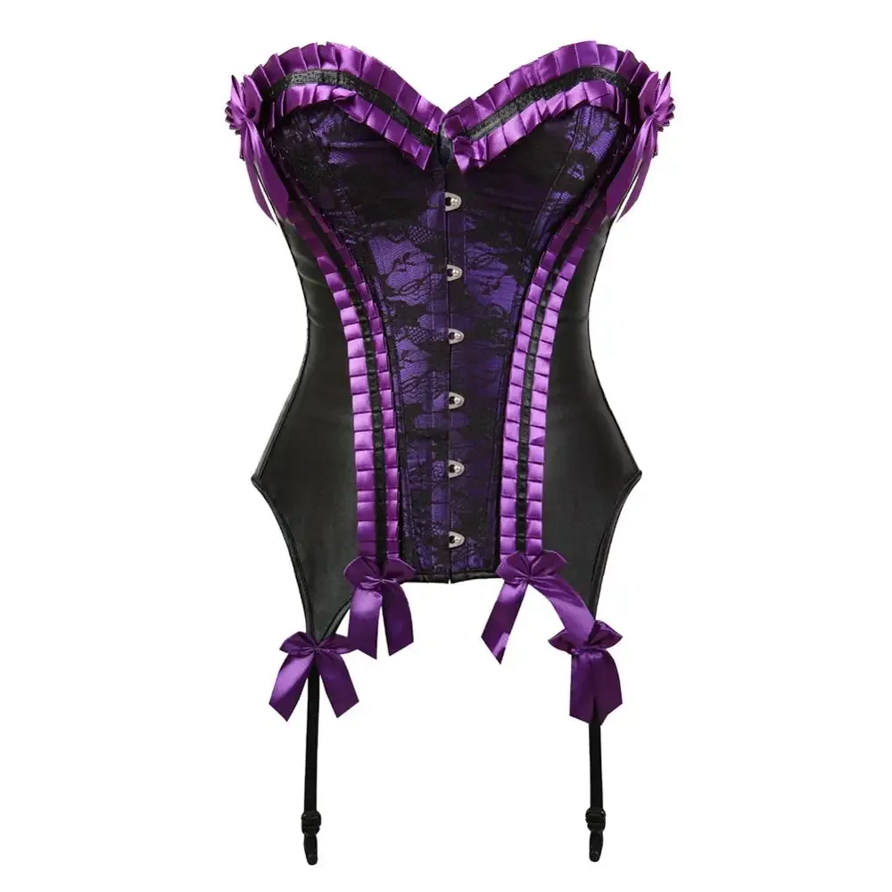 Gothic Lace Embroidery Carnival Evening Corset - Image 7