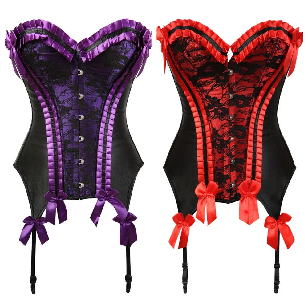 Gothic Lace Embroidery Carnival Evening Corset - Image 6