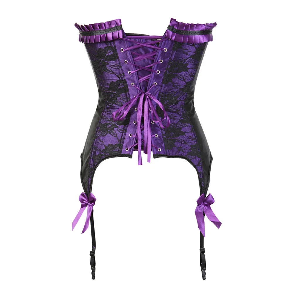 Gothic Lace Embroidery Carnival Evening Corset - Image 3