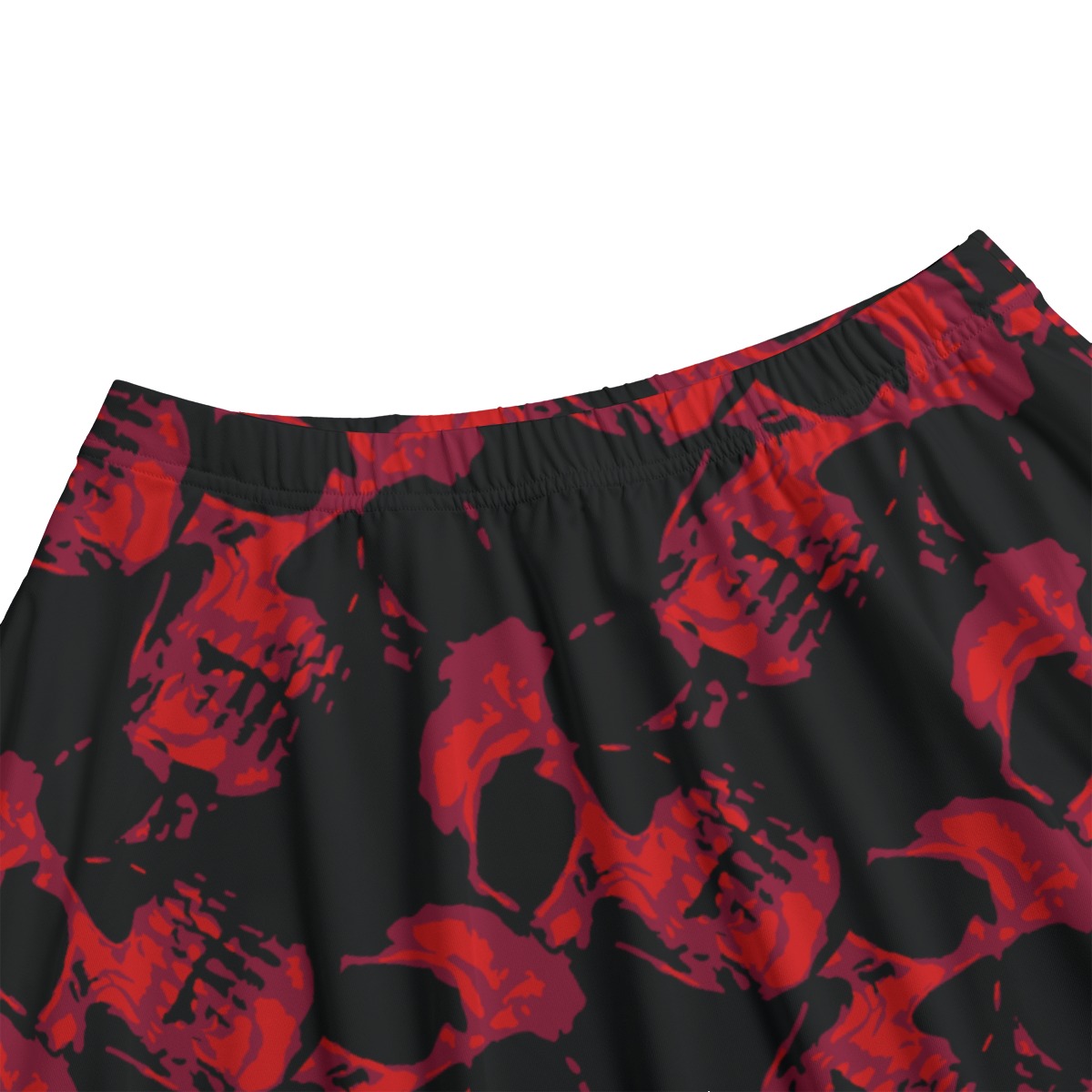 Gothic Red Skulls Bazyrey Skirt With Pocket - Image 3