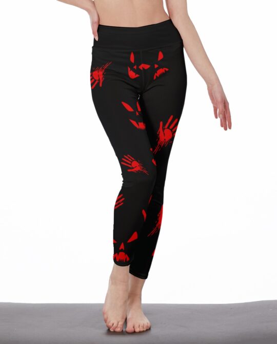 Red Ghost High Waist Leggings