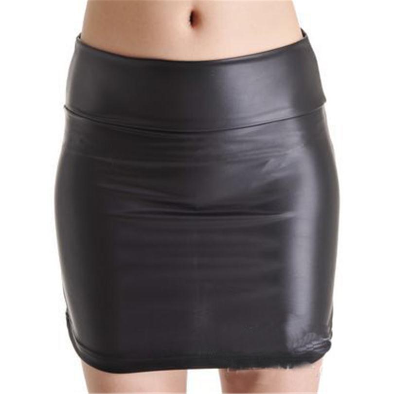 Autumn Short PU Leather Skirt – Gothic Honey