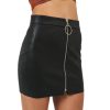 Sexy Metal Ring Zipper Skirt - Image 3