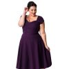 Summer Sleeveless Cut Out V Neck Retro Dress - Image 5