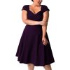 Summer Sleeveless Cut Out V Neck Retro Dress - Image 6