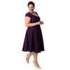 Summer Sleeveless Cut Out V Neck Retro Dress - Image 4