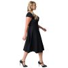 Summer Sleeveless Cut Out V Neck Retro Dress - Image 3