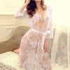 Sexy Full Lace Transparent Nightgown - Image 6
