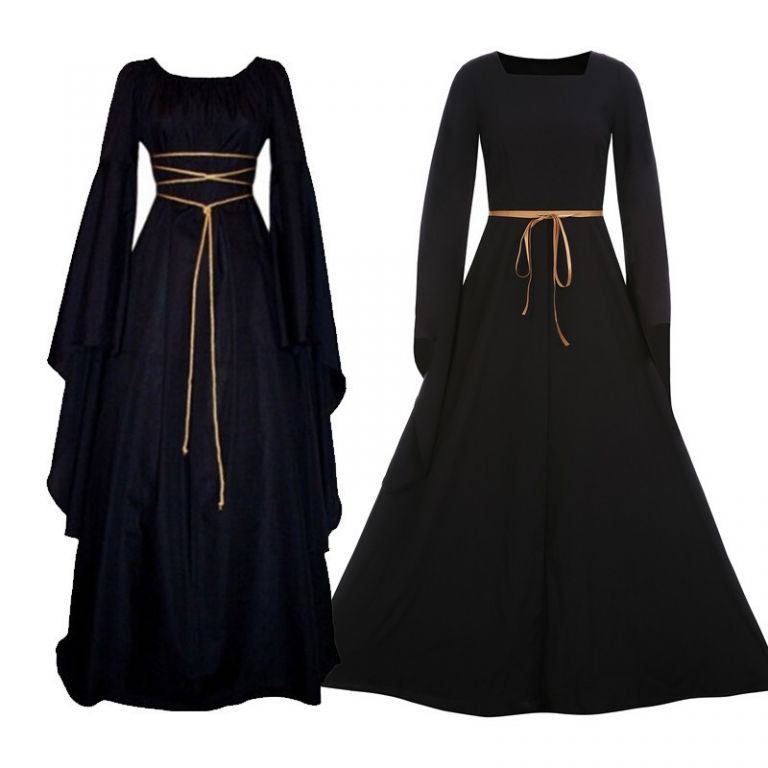 Medieval Renaissance Floor-Length Dress – Gothic Honey