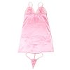 Sexy Satin Silk Nightgown Chemise Lace Robe Sleepwear Dress - Image 3
