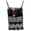 Lace Corset Spaghetti Strap Sexy Pad Bra - Image 3