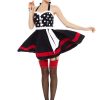 Summer Polka Black Goth Dress - Image 4