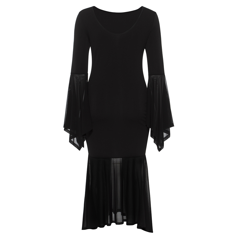 Gothic Maxi Casual Mermaid Dress – Gothic Honey